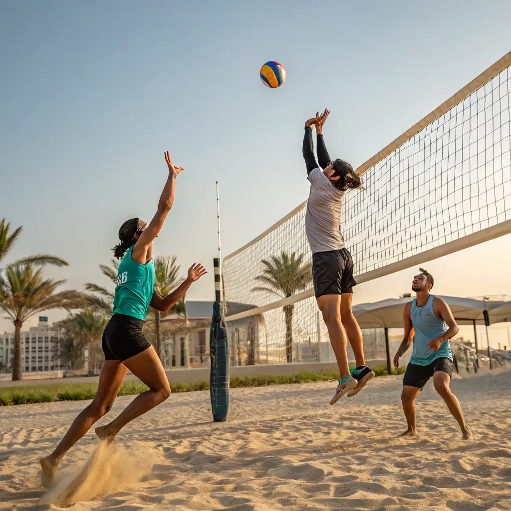 Volleyball training session